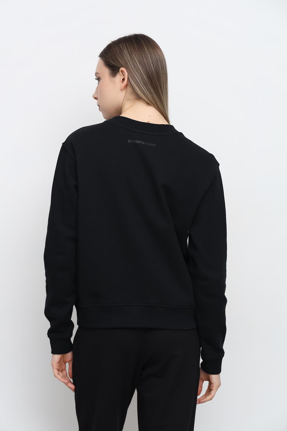 Толстовка Emporio Armani чёрная с логотипом