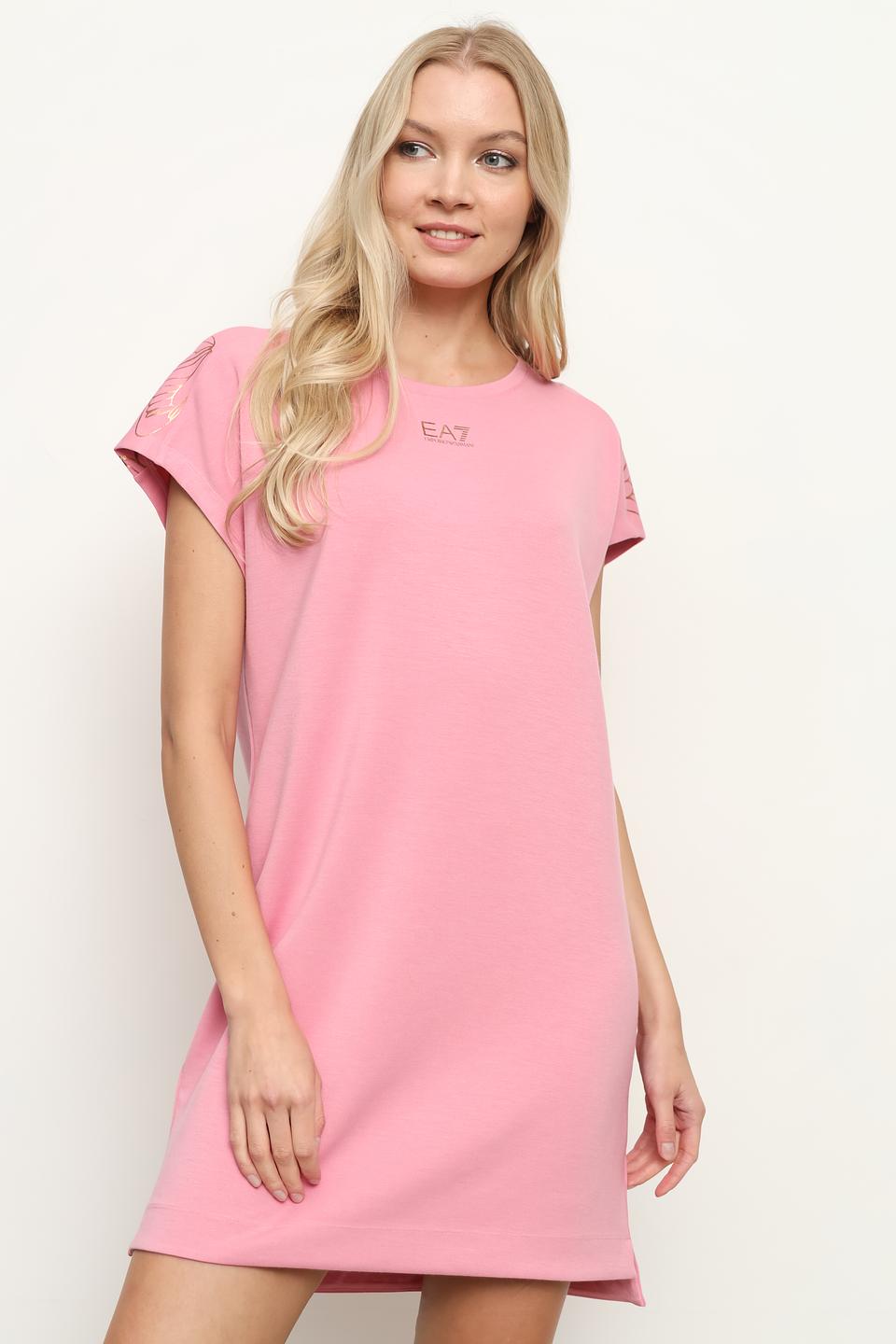 Платье EA7 жен. розовое
