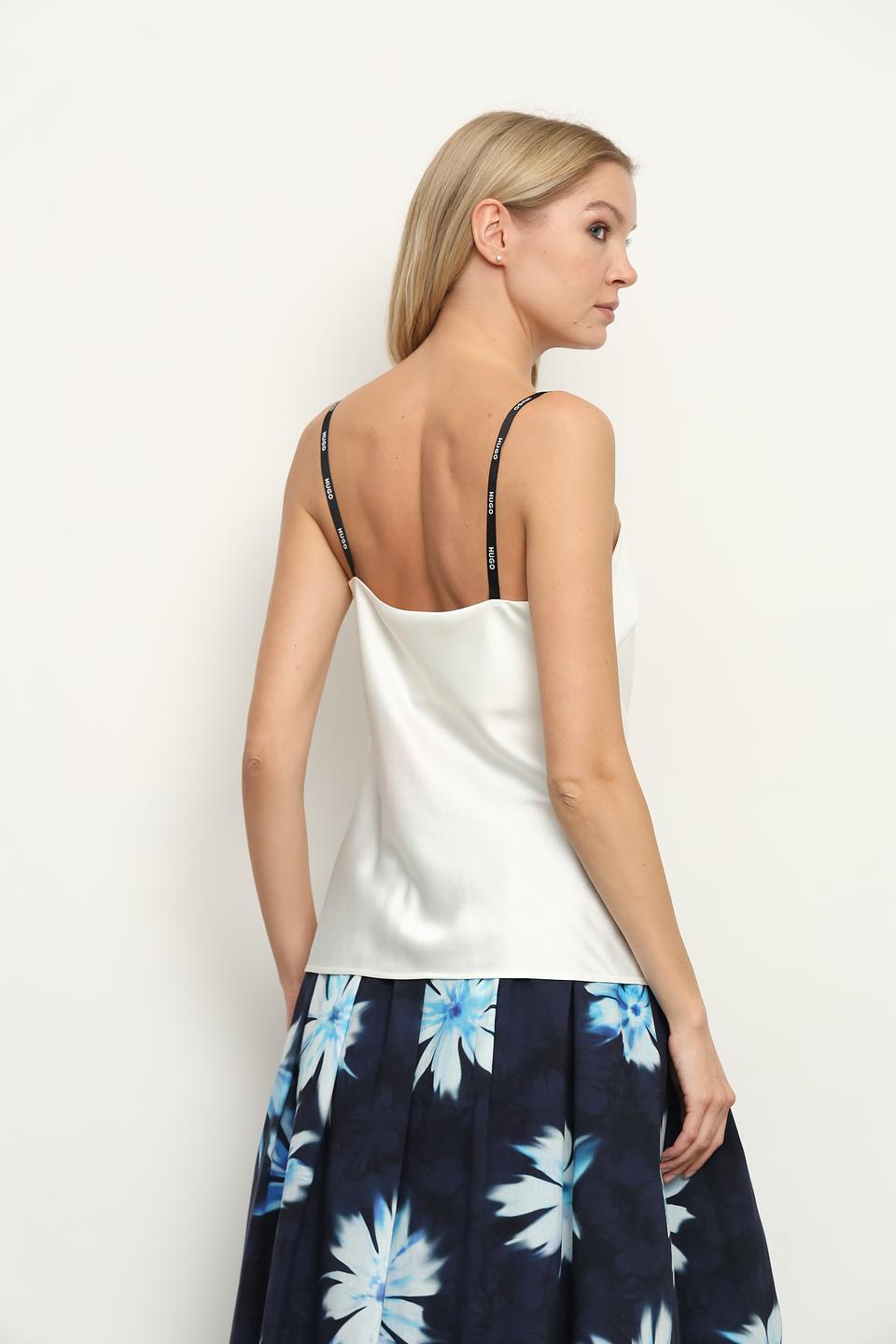 Топ Hugo женский белый на бретелях