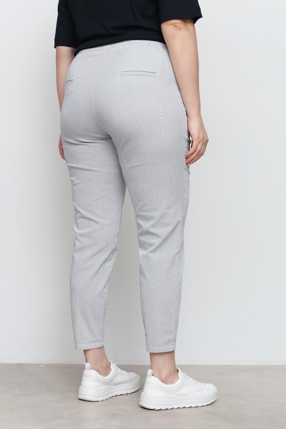 Брюки Toni collection в полоску серые