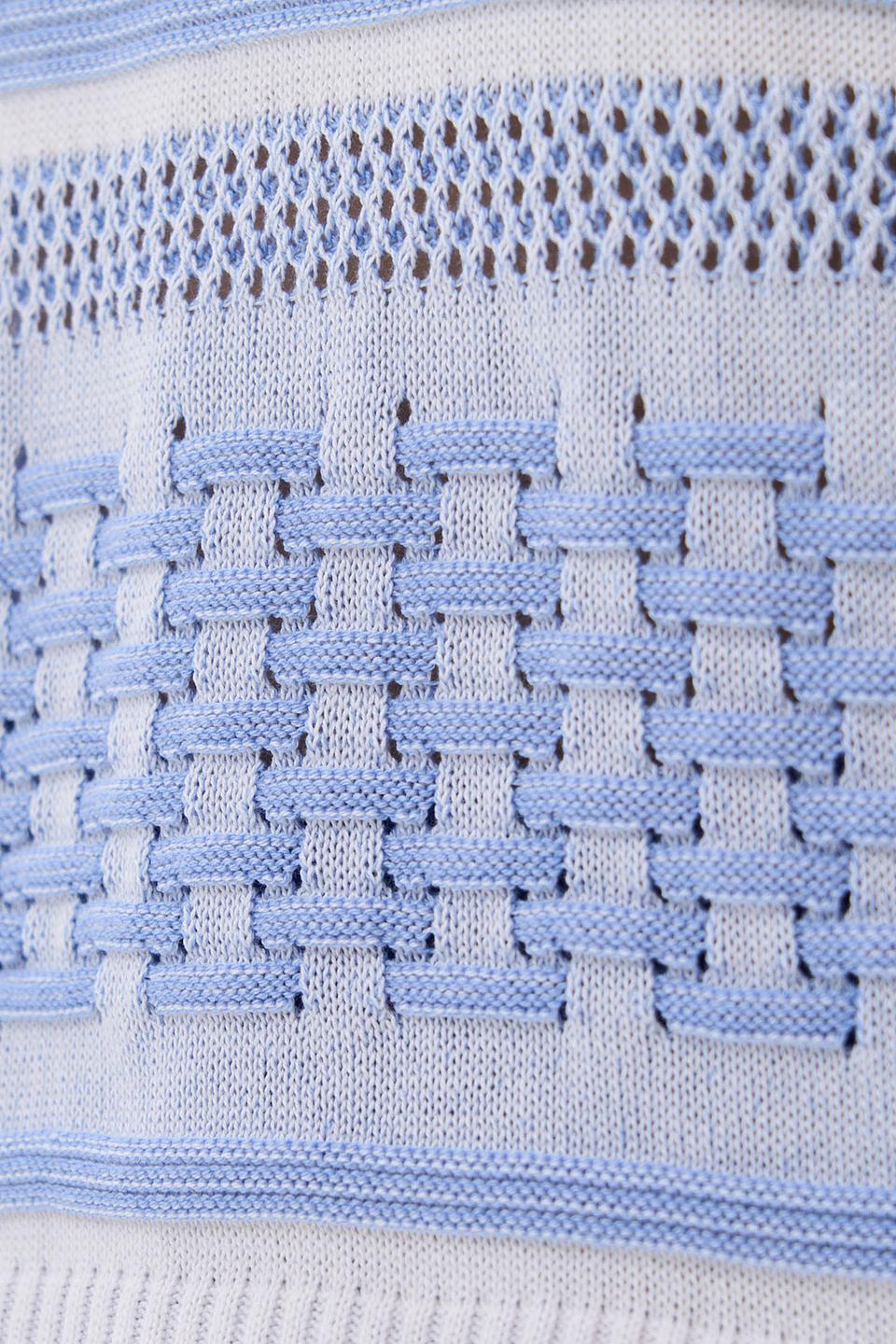 Жилет VAY полосатый голубой