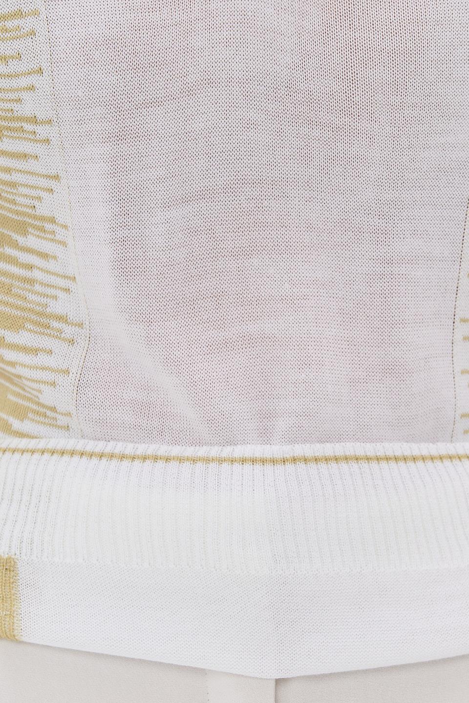 Пуловер VAY с бахромой оливковый