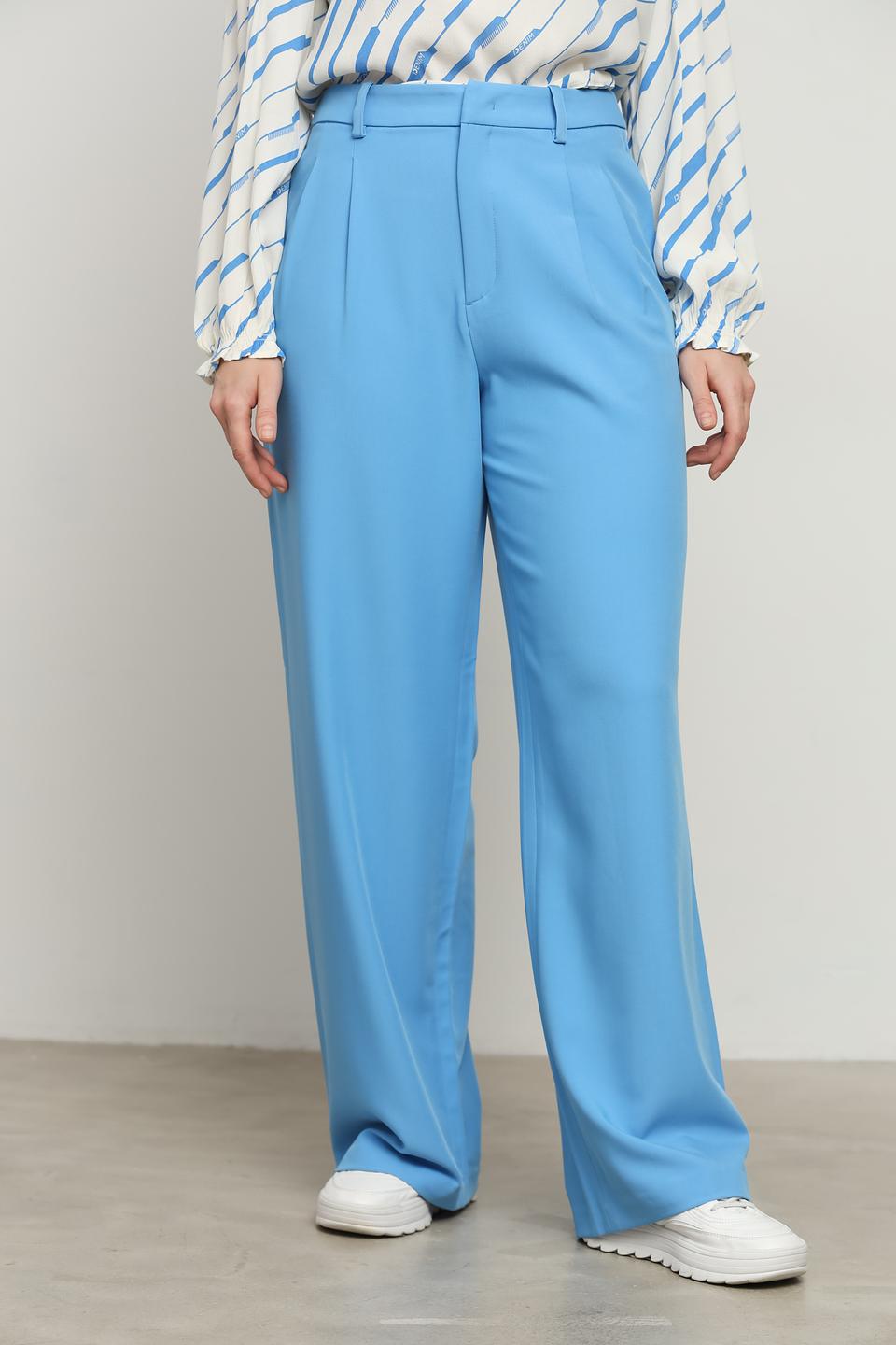 Брюки палаццо Tom Tailor голубые