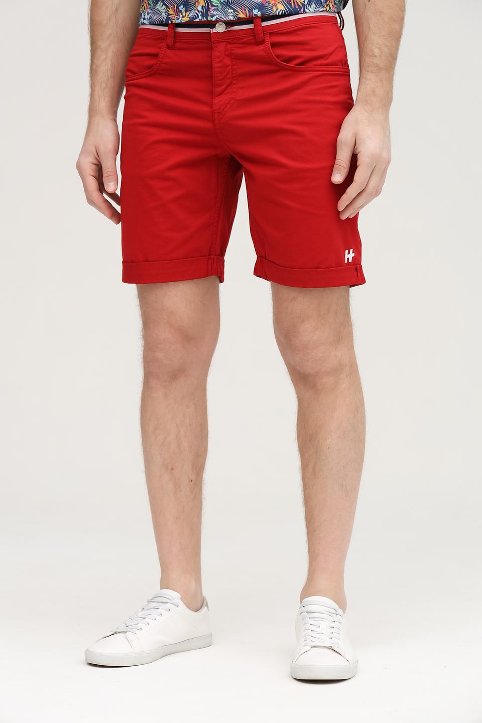 Шорты Hechter красные с манжетами