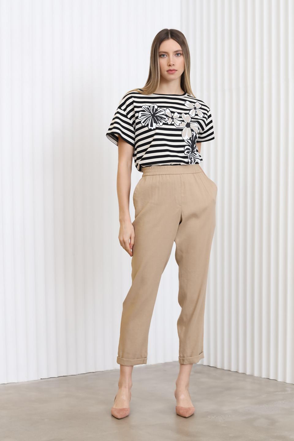 Футболка Penny Black в полоску с цветами