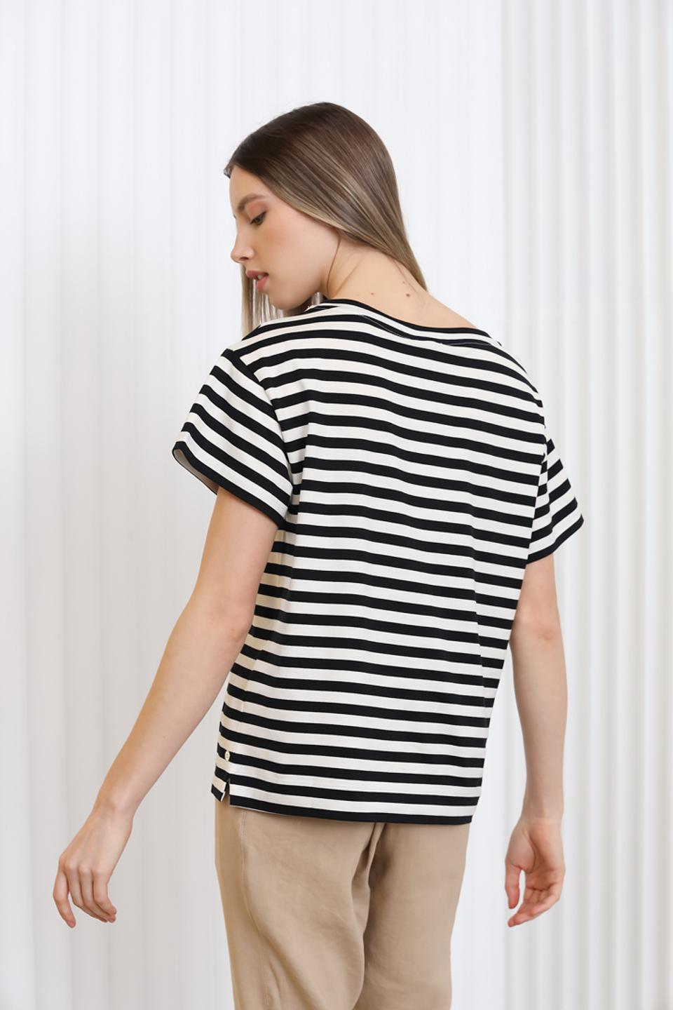 Футболка Penny Black в полоску с цветами