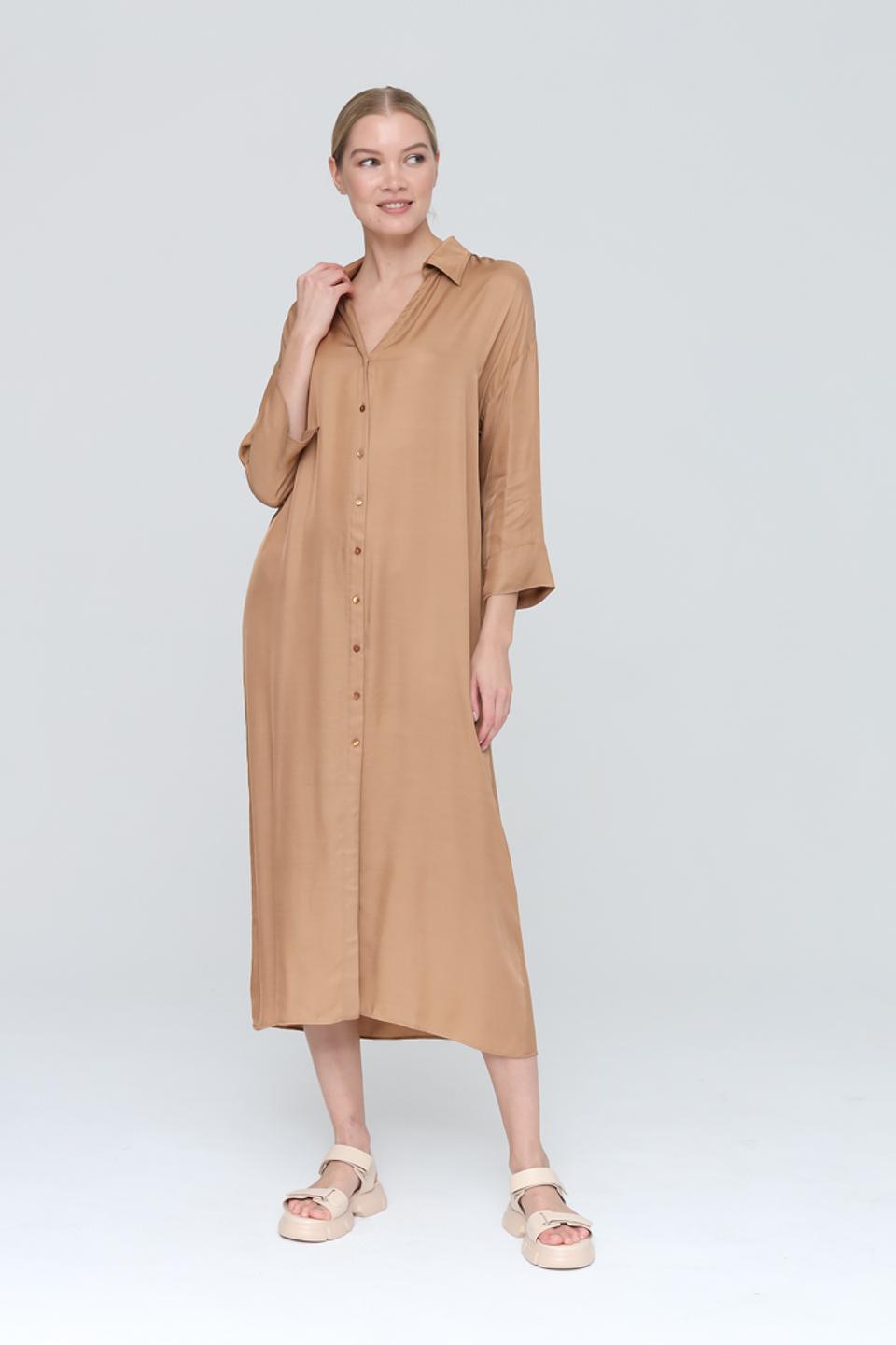 Платье Penny Black бежевое рубашка