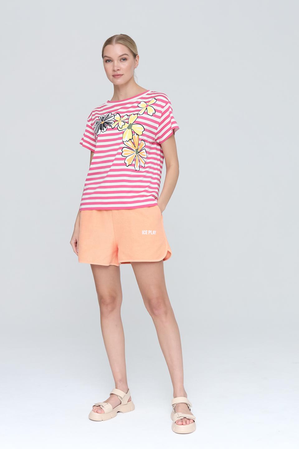 Футболка Penny Black в полоску с цветами