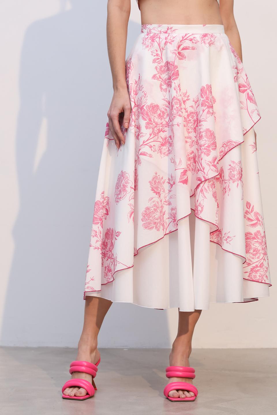 Юбка Tricot Chic с цветочным принтом