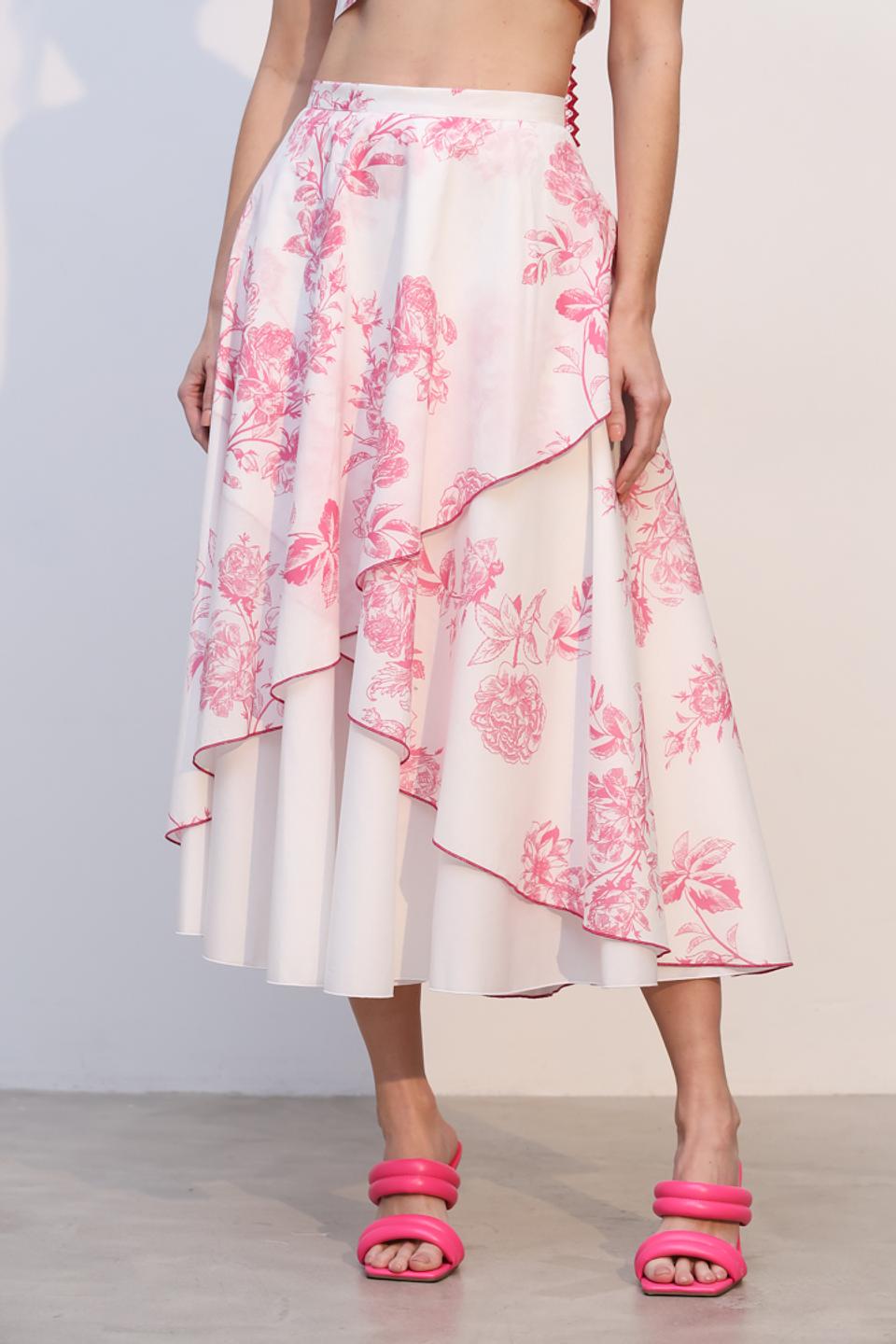 Юбка Tricot Chic с цветочным принтом