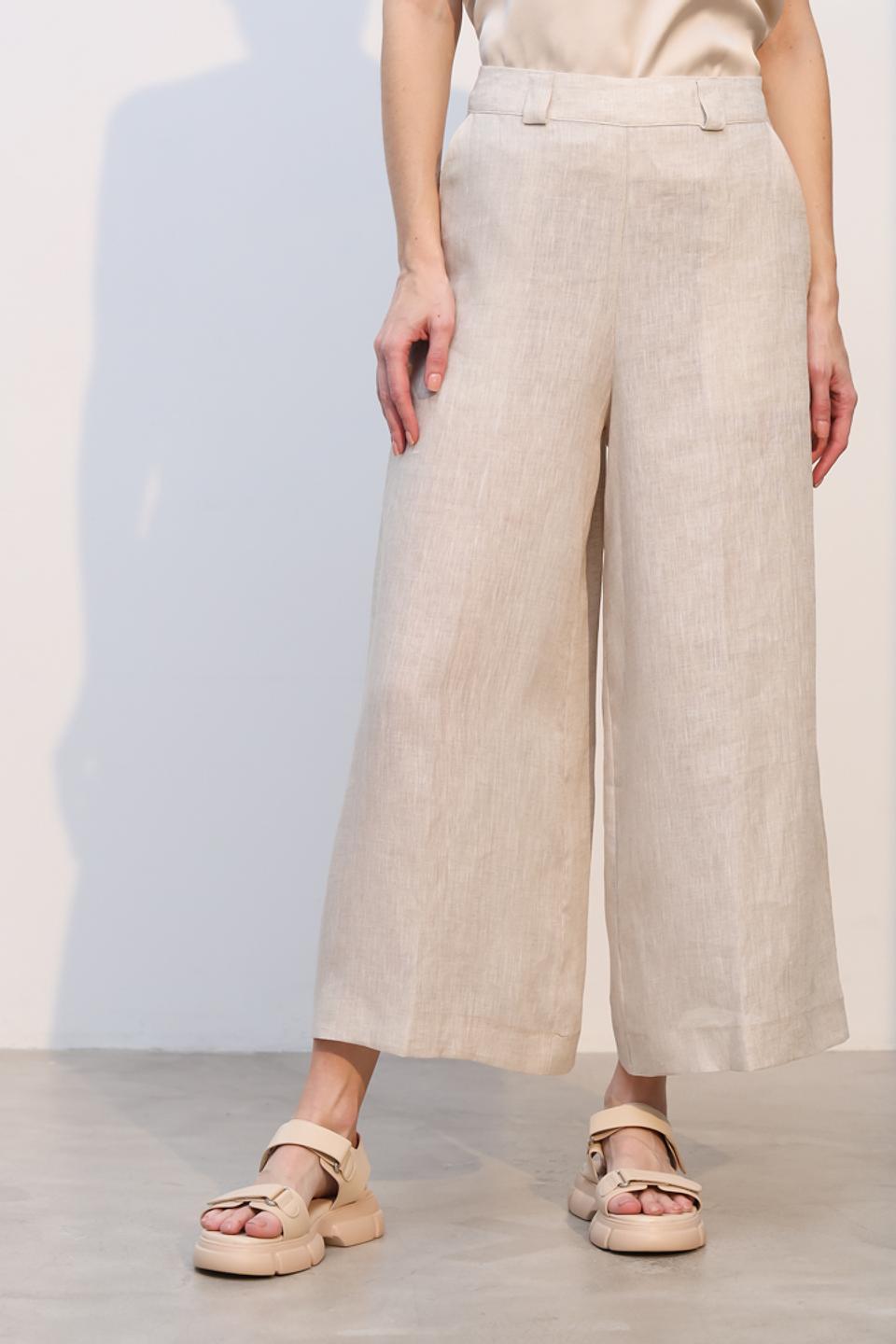 Брюки палаццо Tricot Chic бежевые