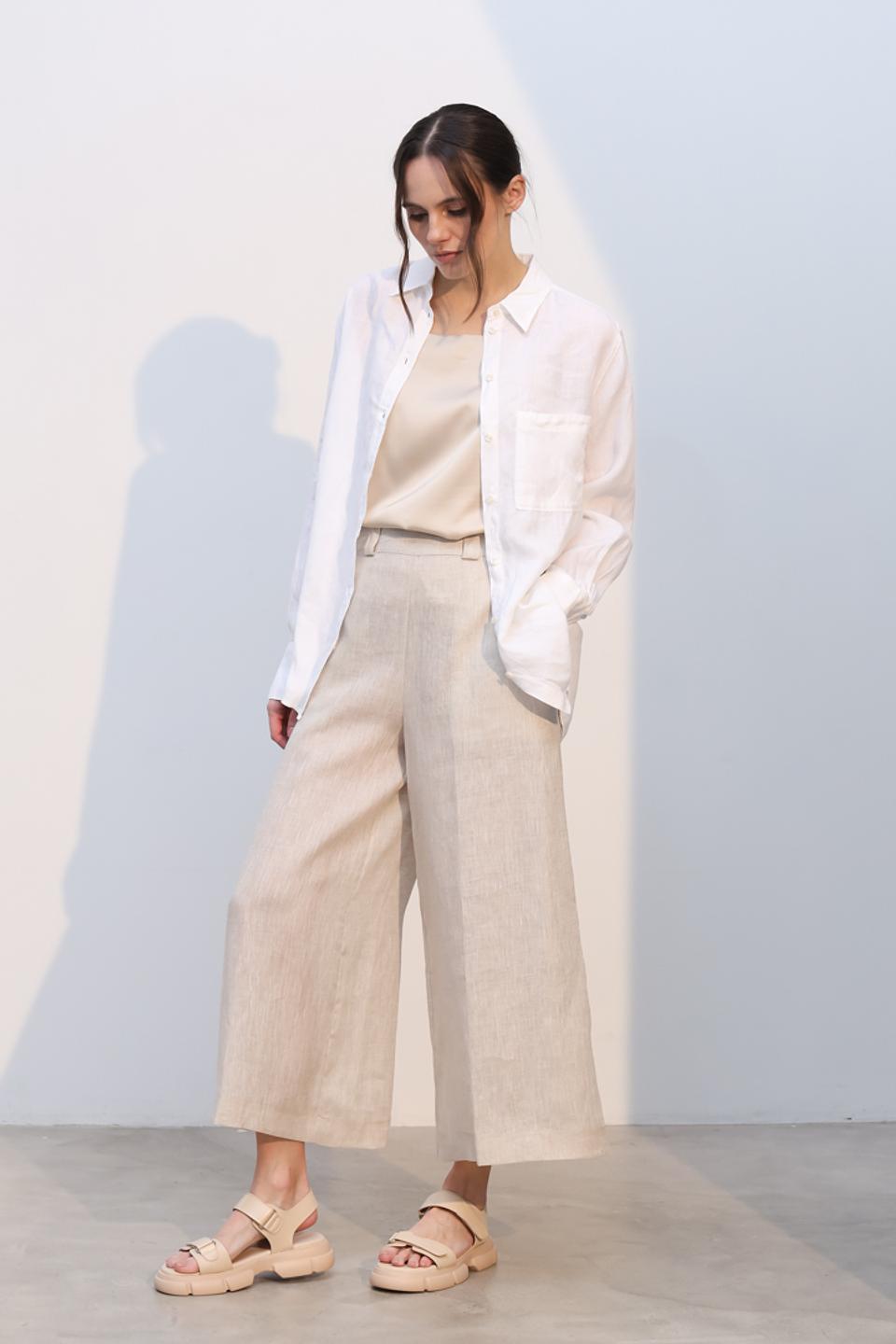 Брюки палаццо Tricot Chic бежевые