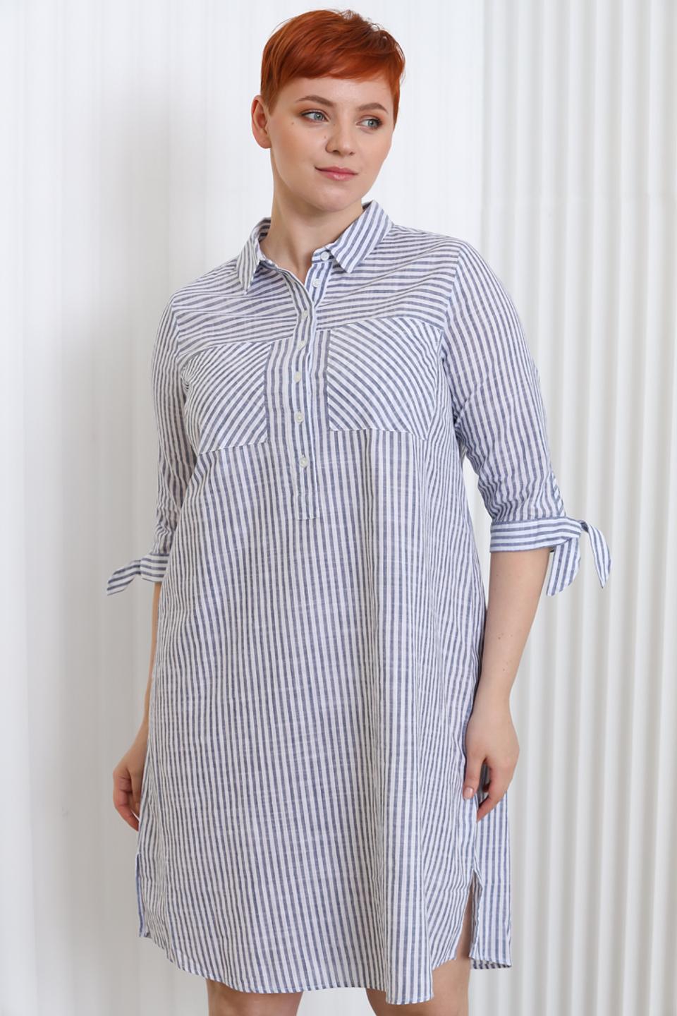 Платье Miss Via в полоску