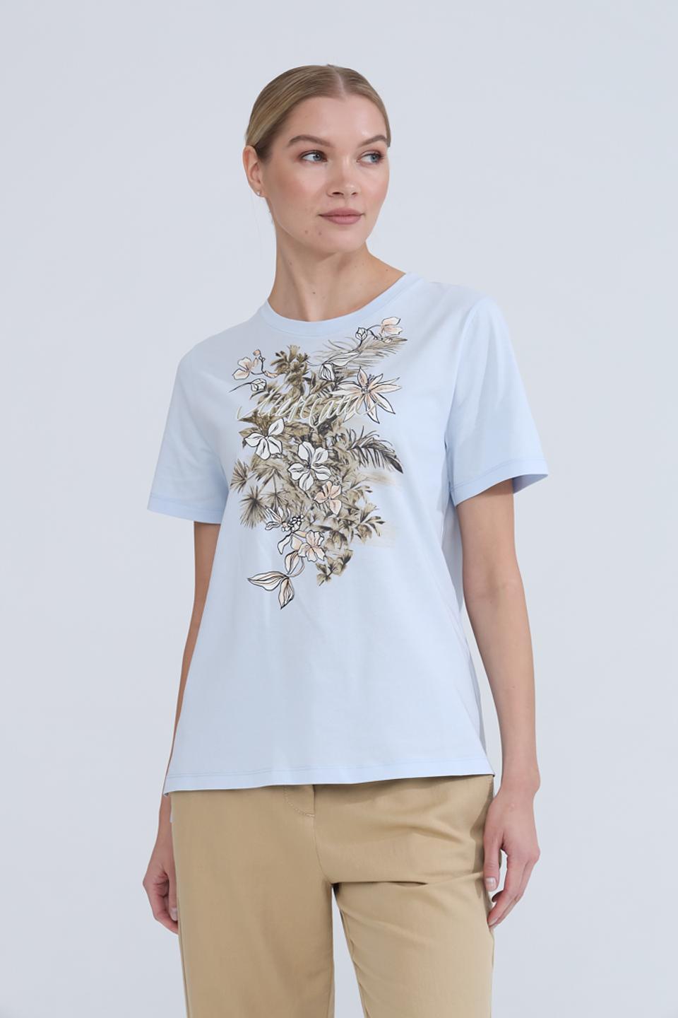 Футболка Marc Cain с цветочным принтом