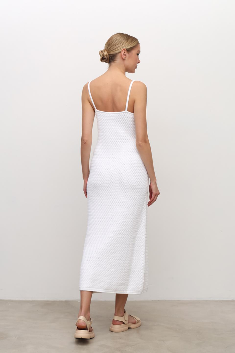 Платье Hugo жен. трикотаж белое