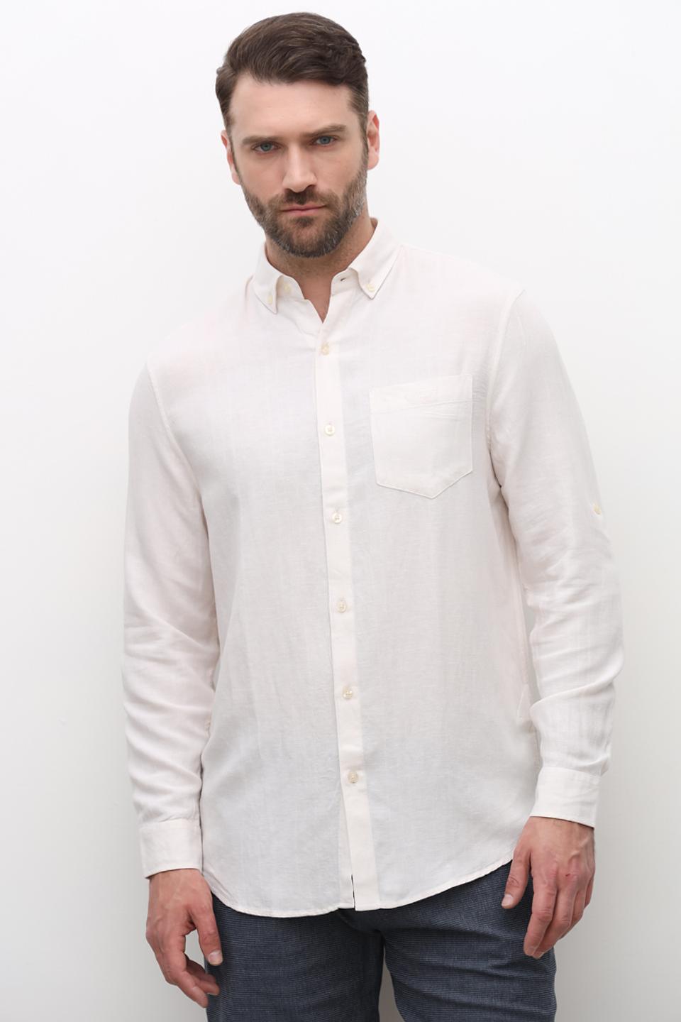 Рубашка Guess муж. бежевая