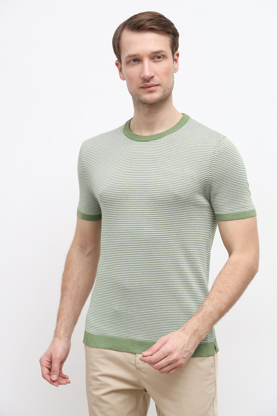 Футболка Joop! в полоску зелёная