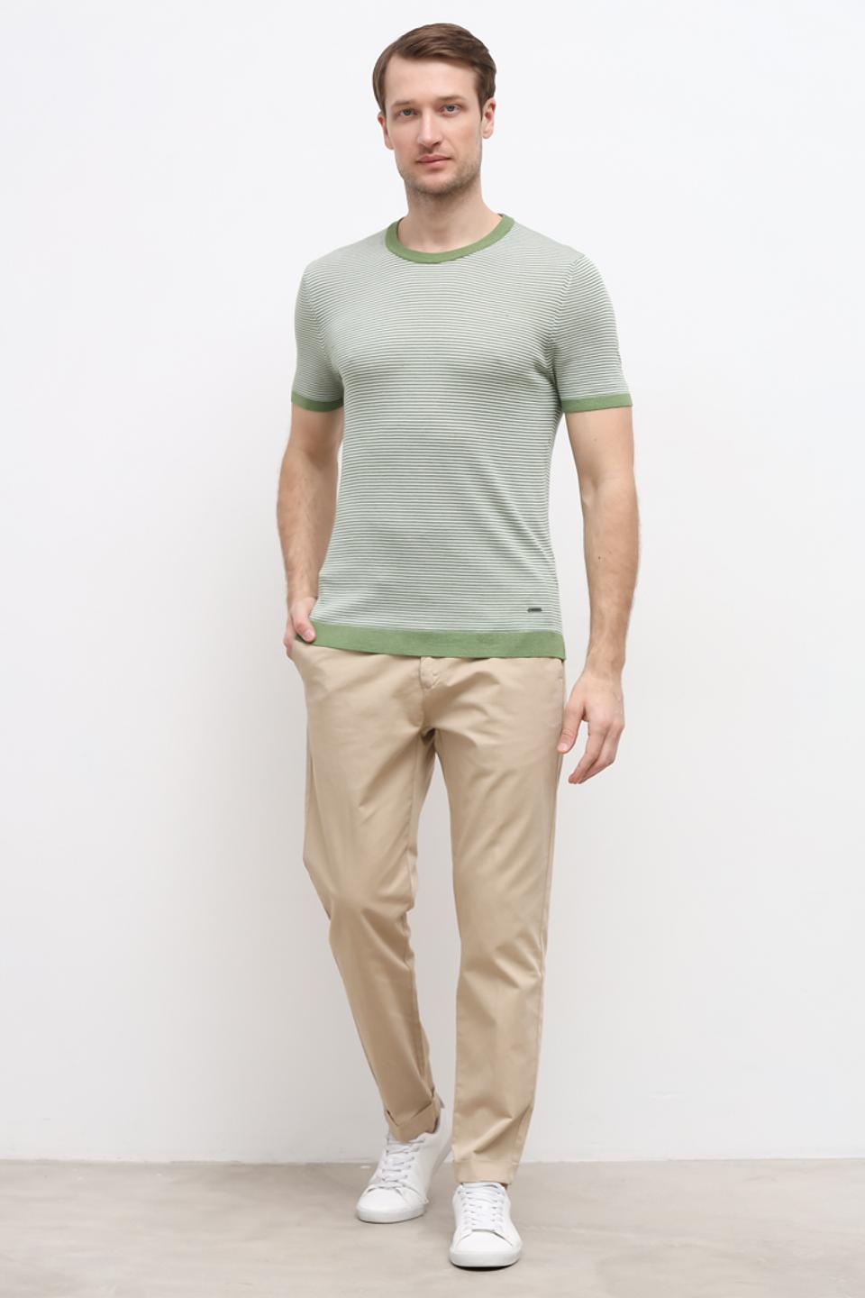 Футболка Joop! в полоску зелёная