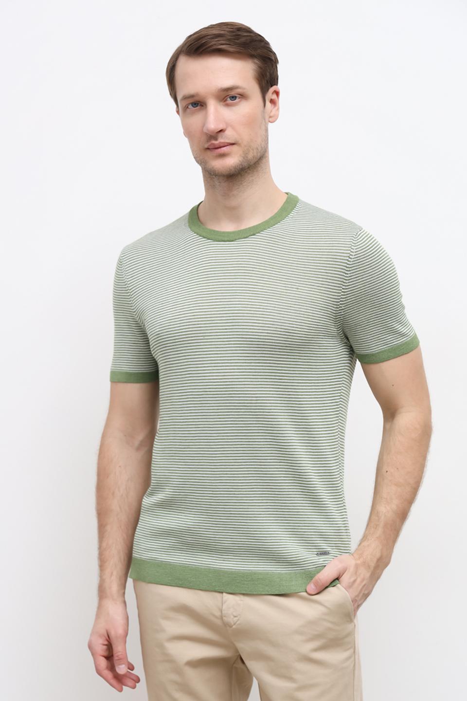 Футболка Joop! в полоску зелёная