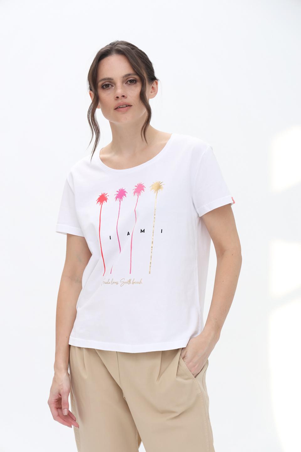 Футболка Frieda and Freddies Miami белый