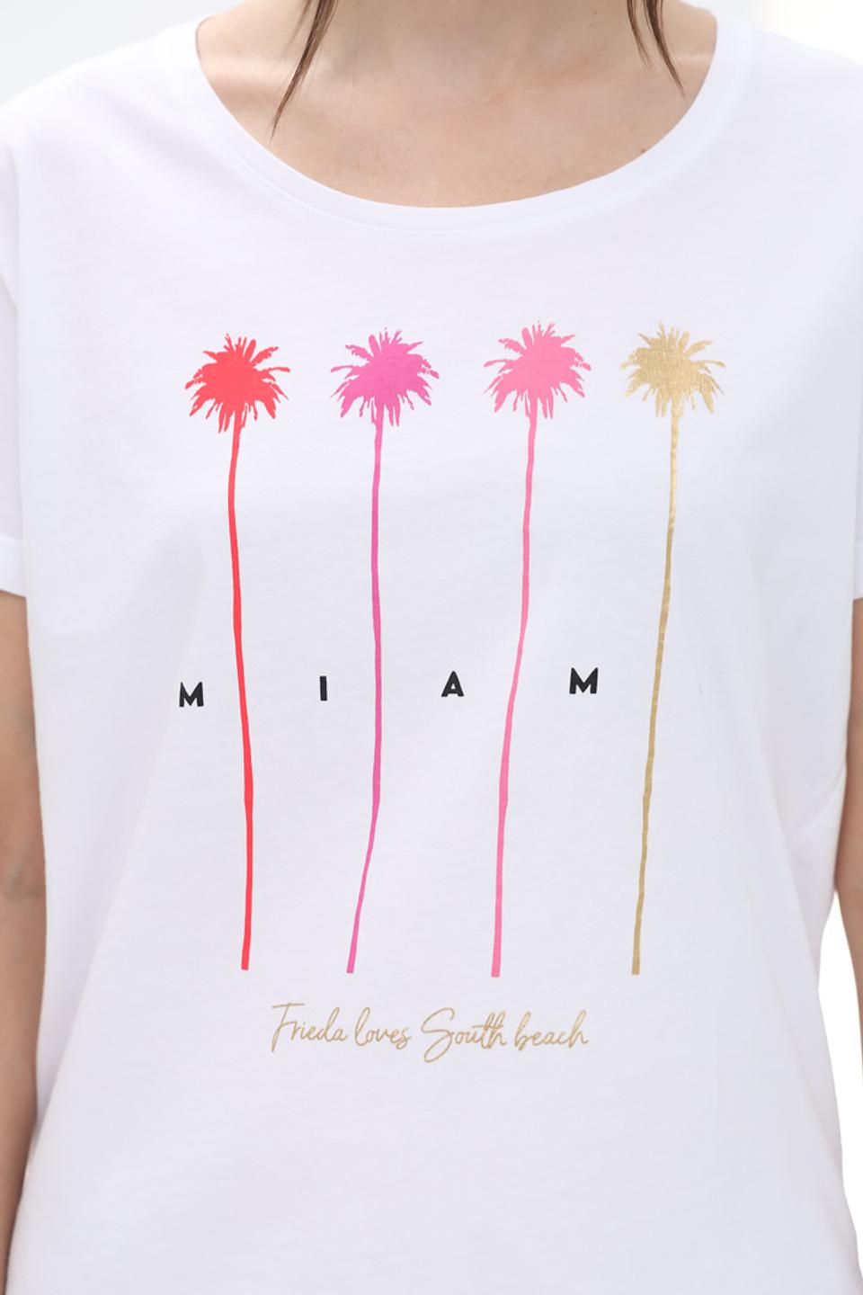 Футболка Frieda and Freddies Miami белый