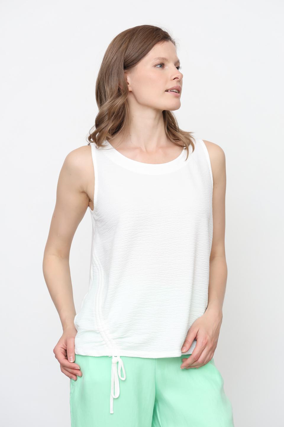 Топ Tom Tailor белый с завязками