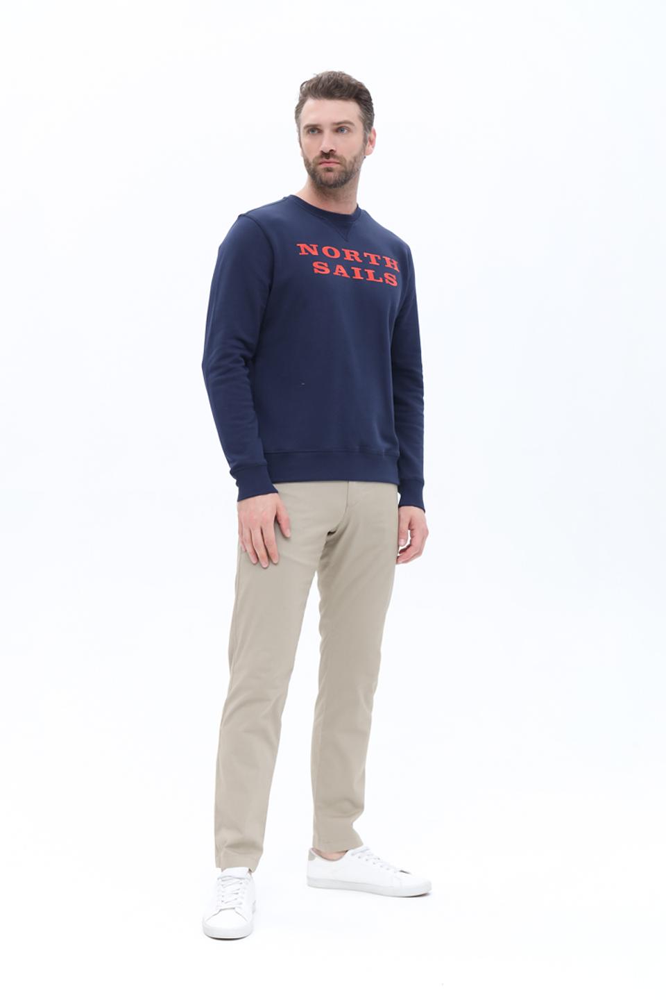 Джемпер North Sails муж. синий с логотипом