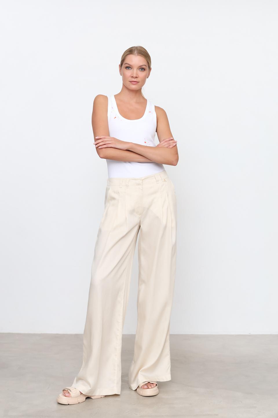 Брюки Twin Set Actitude бежевые