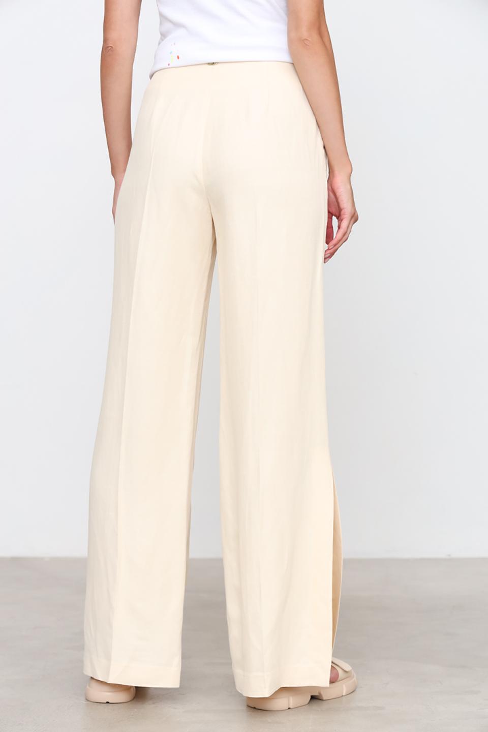 Брюки Twin Set палаццо бежевые