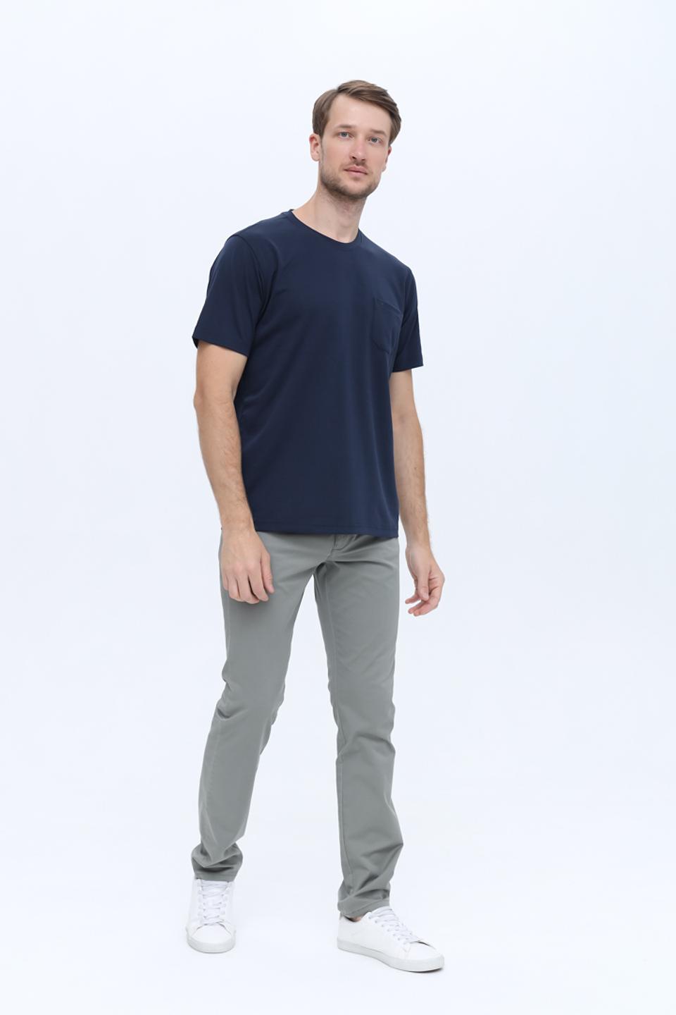 Футболка Casa Moda с карманом синяя