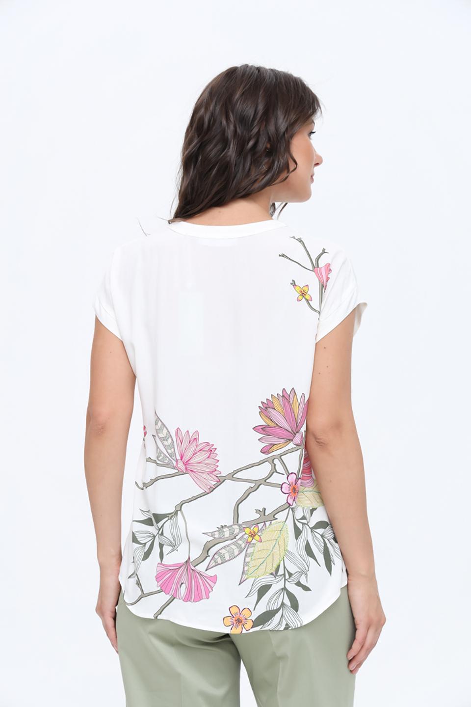 Блуза Bianca с цветочным принтом