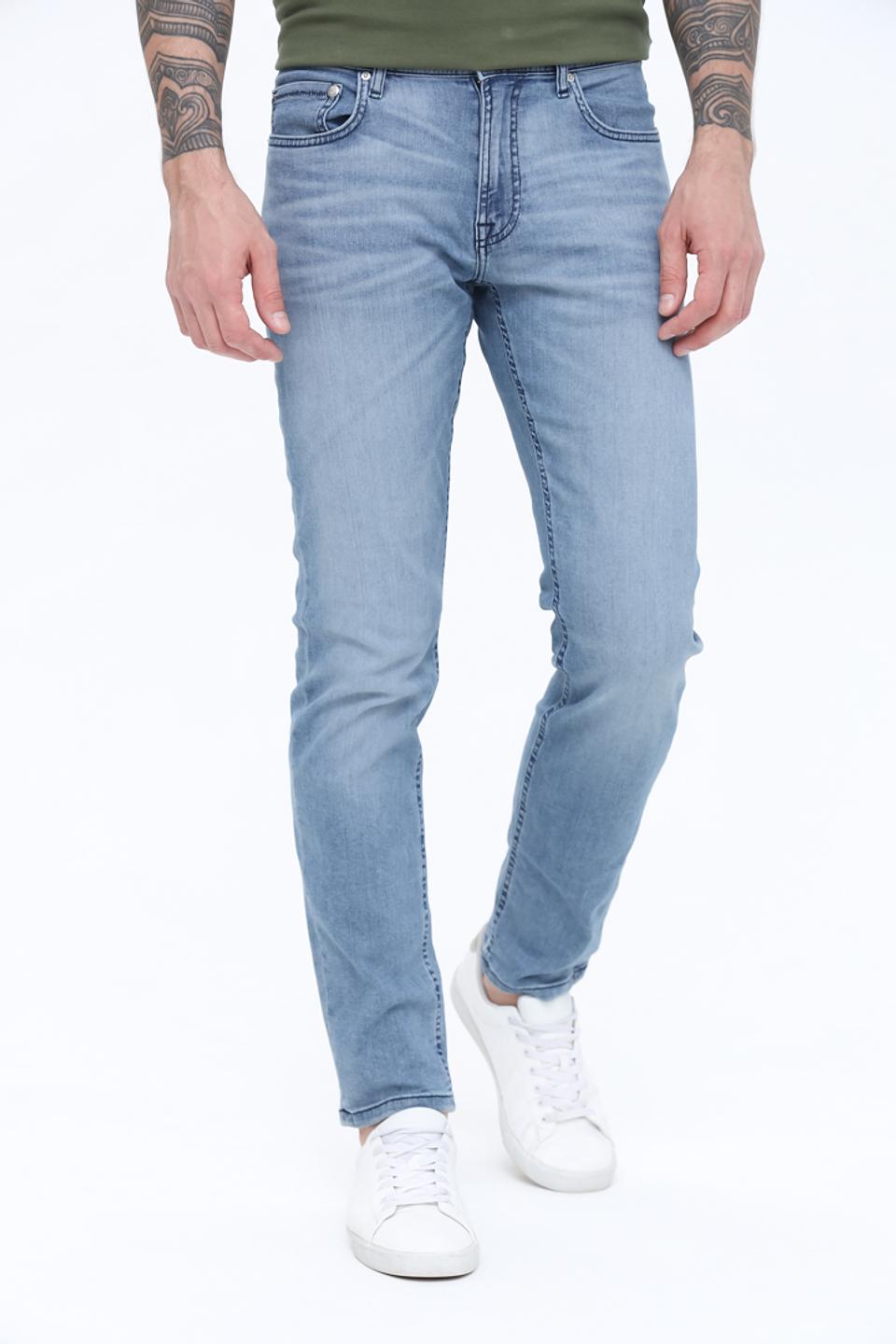 Джинсы Hechter Slim Fit голубые
