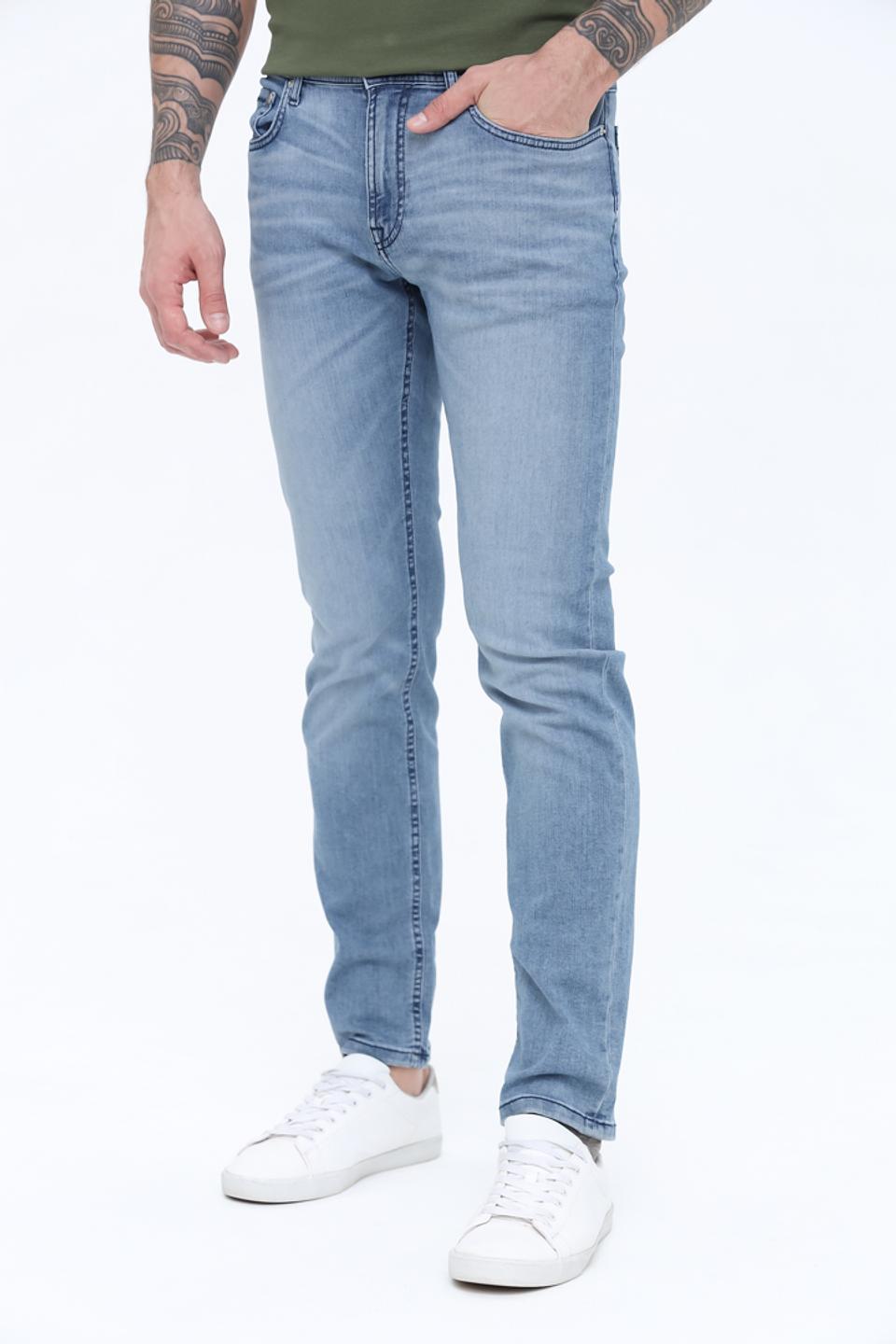 Джинсы Hechter Slim Fit голубые