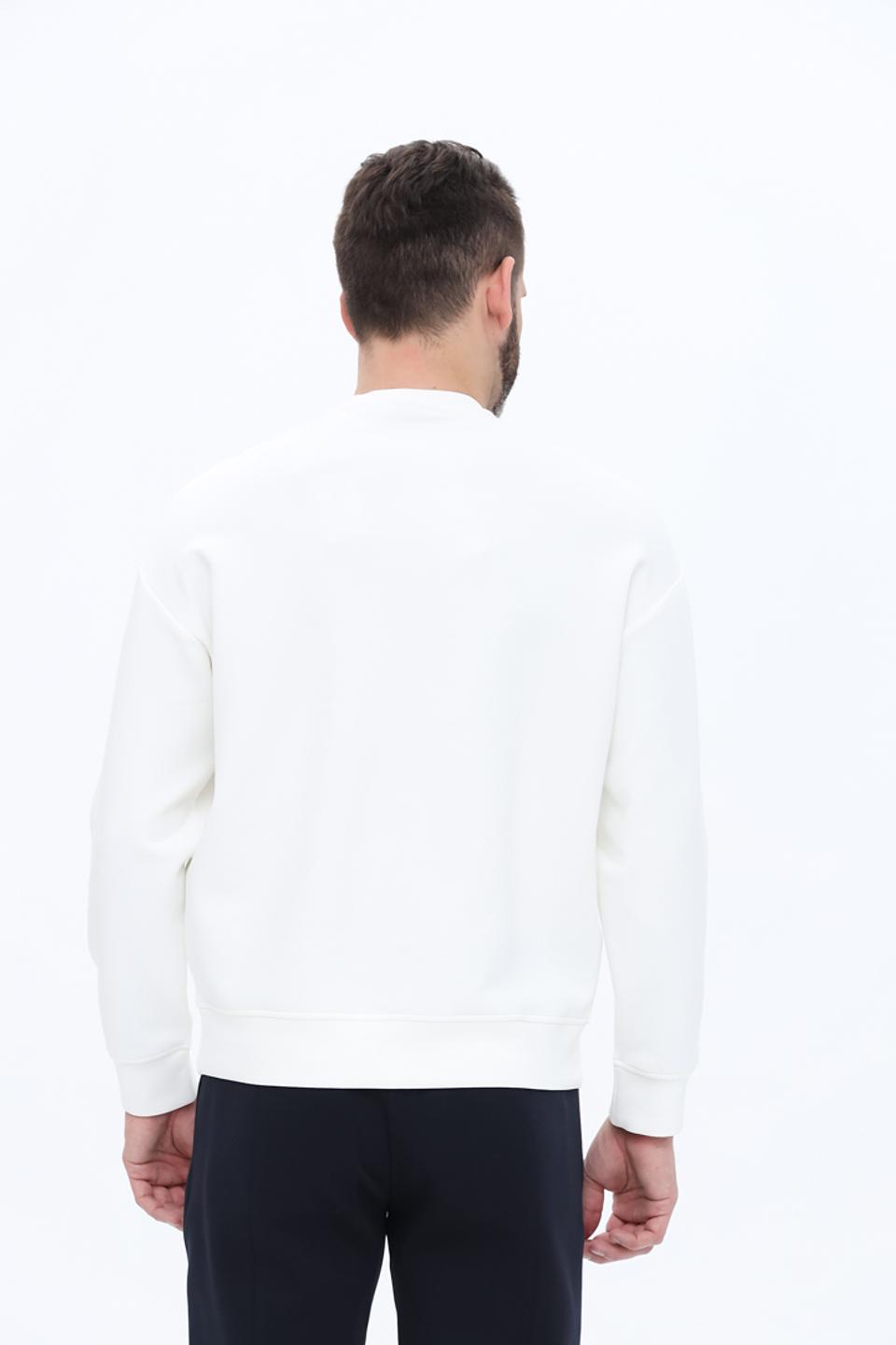 Джемпер Emporio Armani муж. белый с логотипом