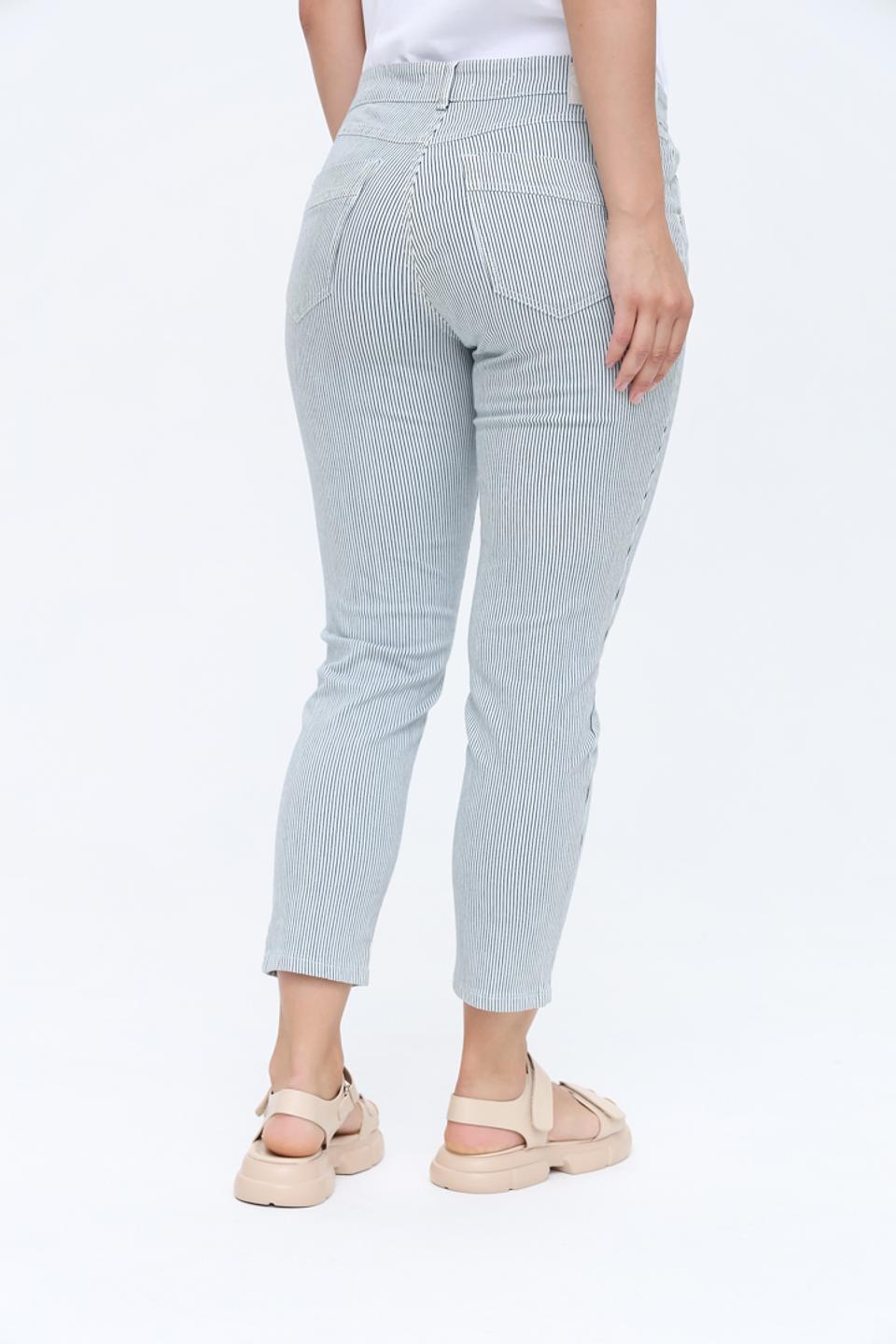 Капри Gardeur в полоску голубую