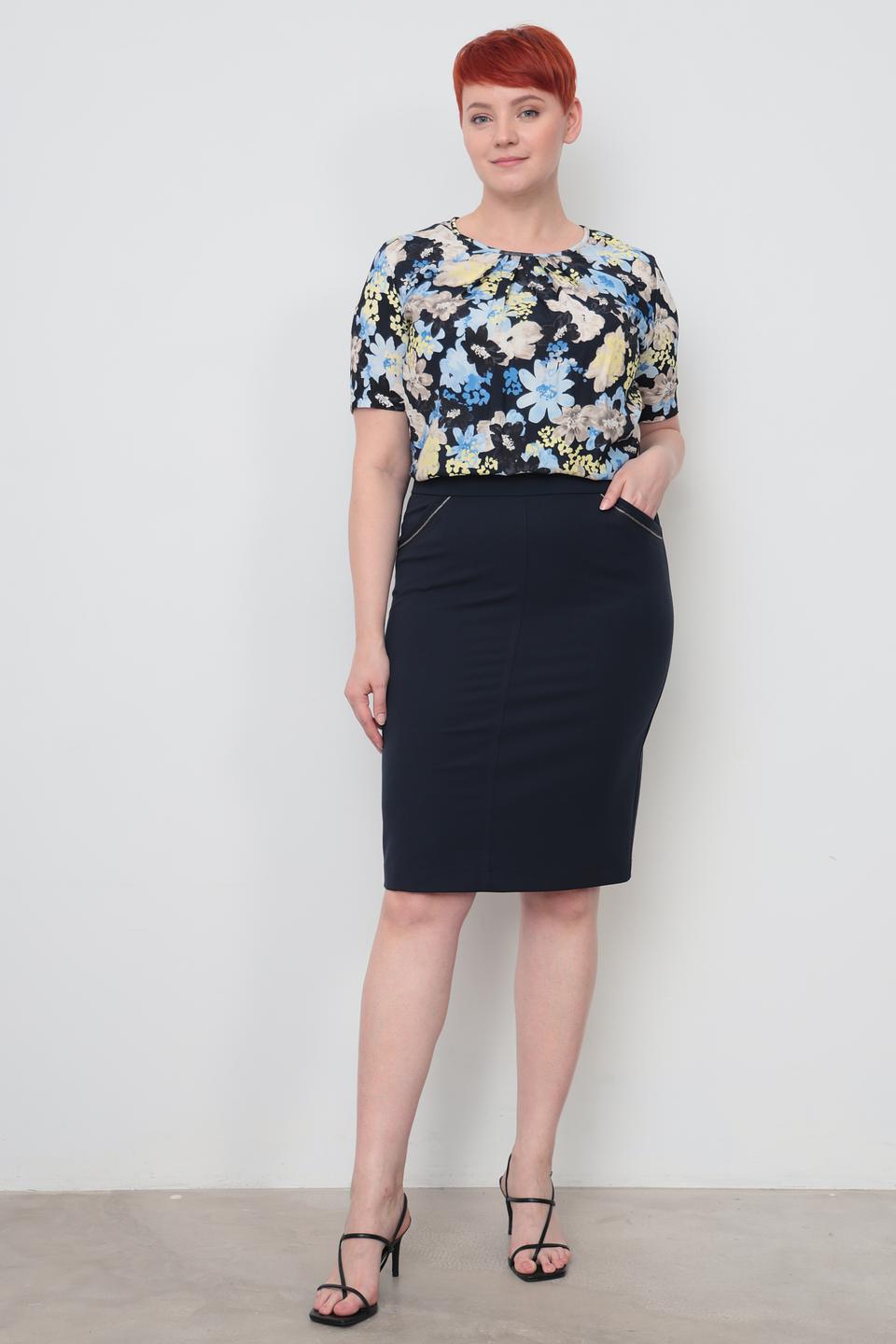 Блуза Frank Walder с цветочным принтом