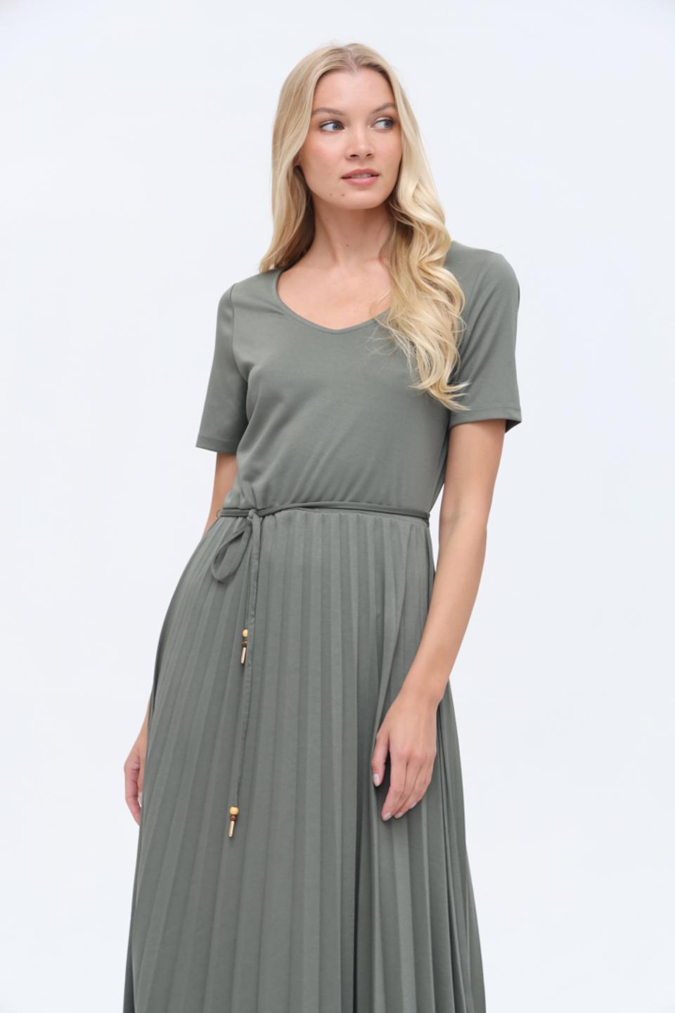 Платье Gerry Weber плиссе хаки