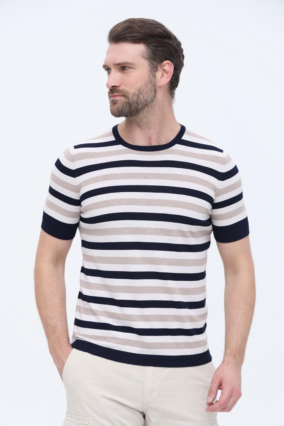 Футболка Gran Sasso в полоску мужская