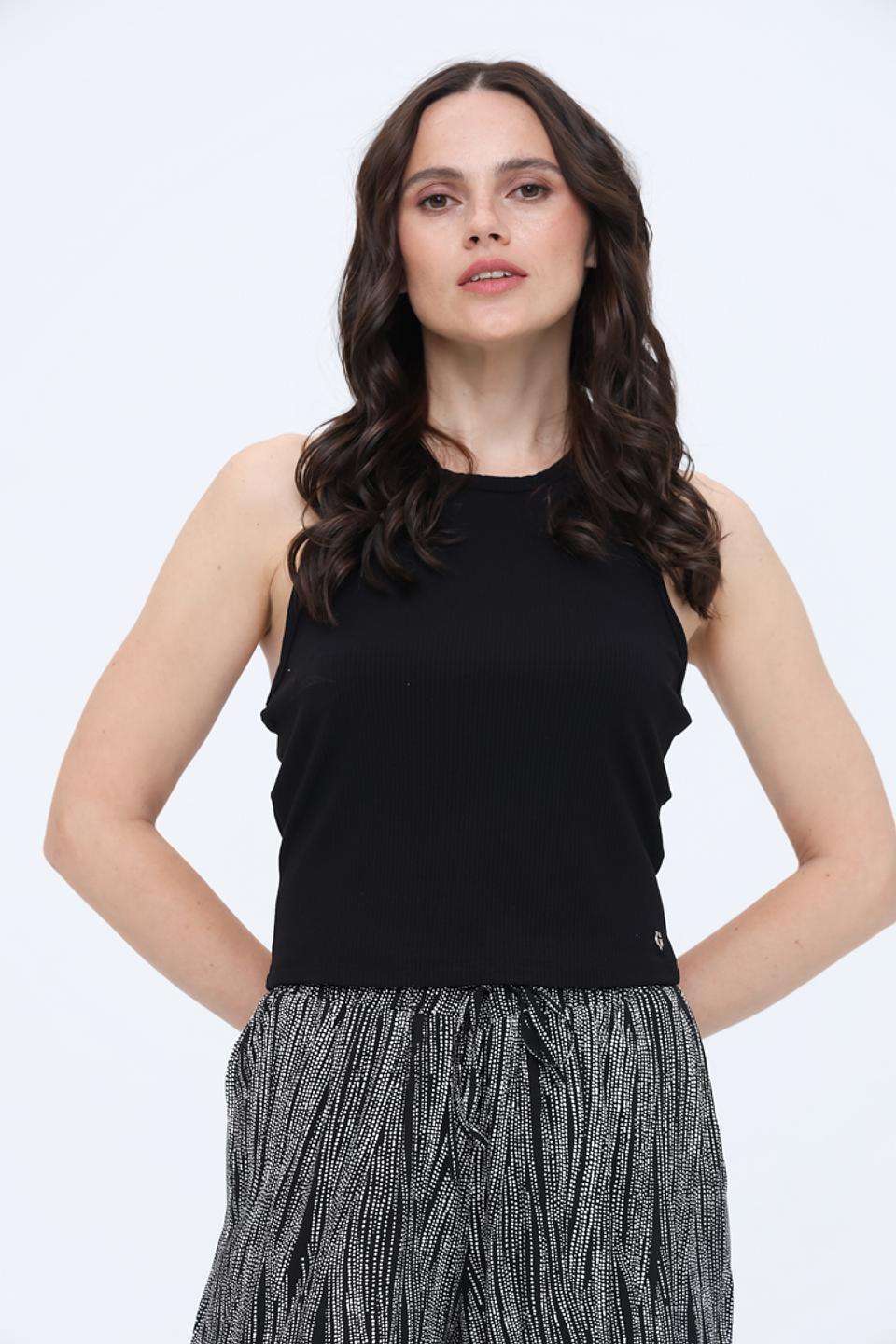 Топ Guess жен. чёрный