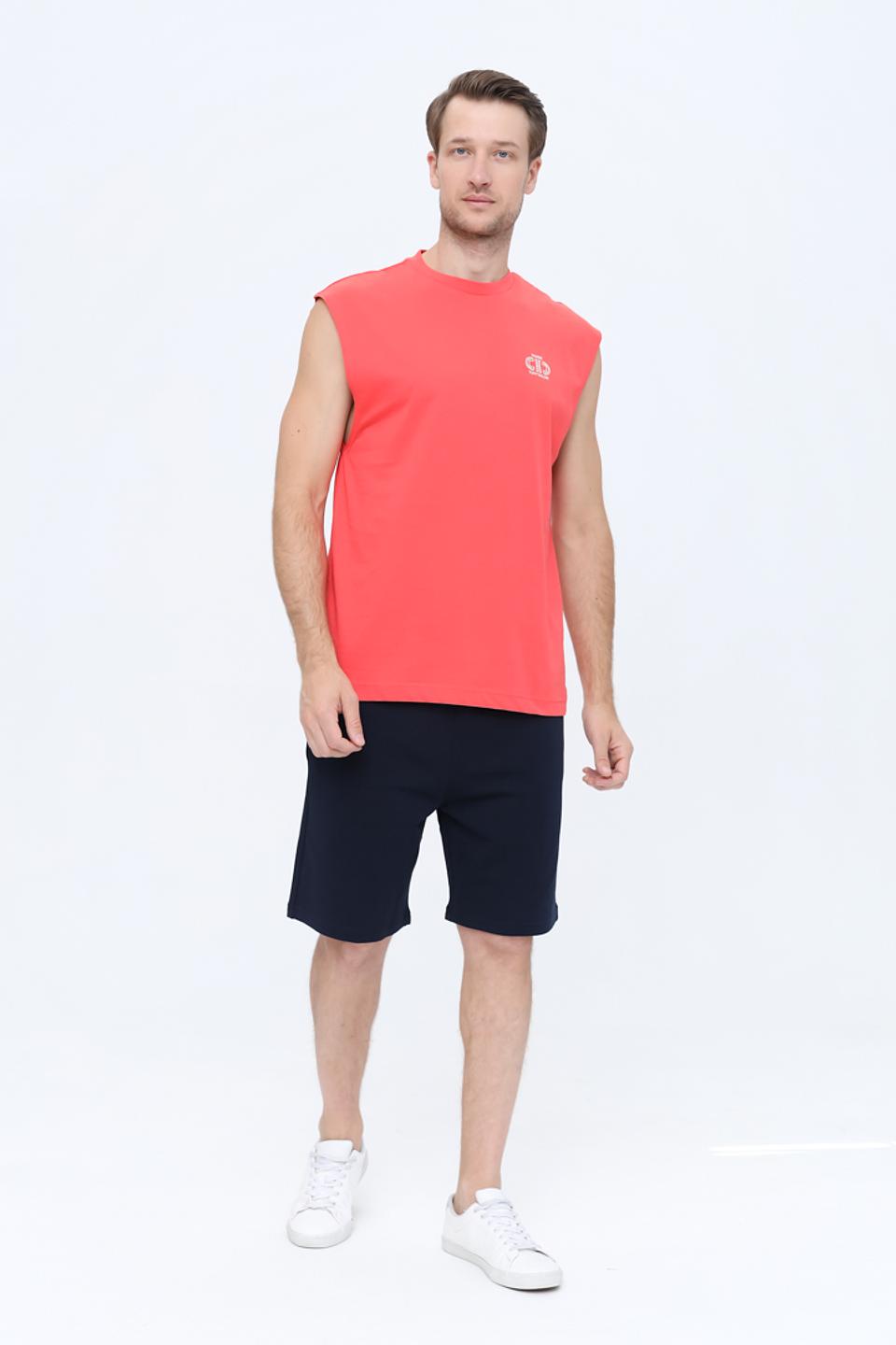 Футболка Tom Tailor алая без рукавов