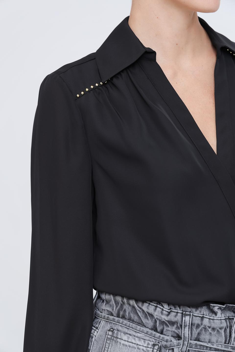 Блуза Marciano чёрная с декором