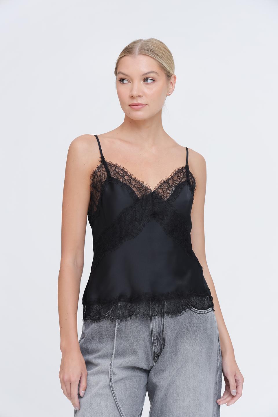 Топ Marciano жен. с кружевом