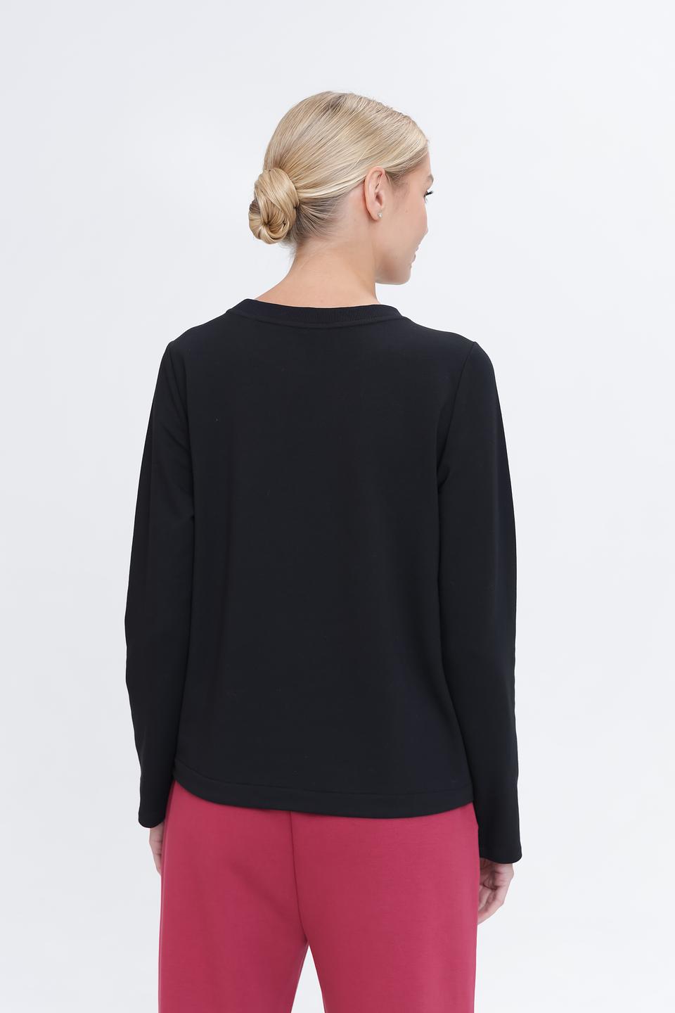 Пуловер Pezzo с декором чёрный