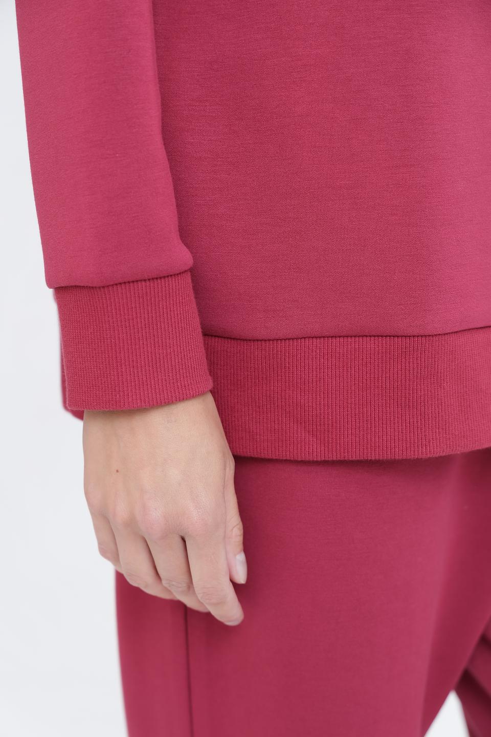 Толстовка Pezzo малиновая с капюшоном