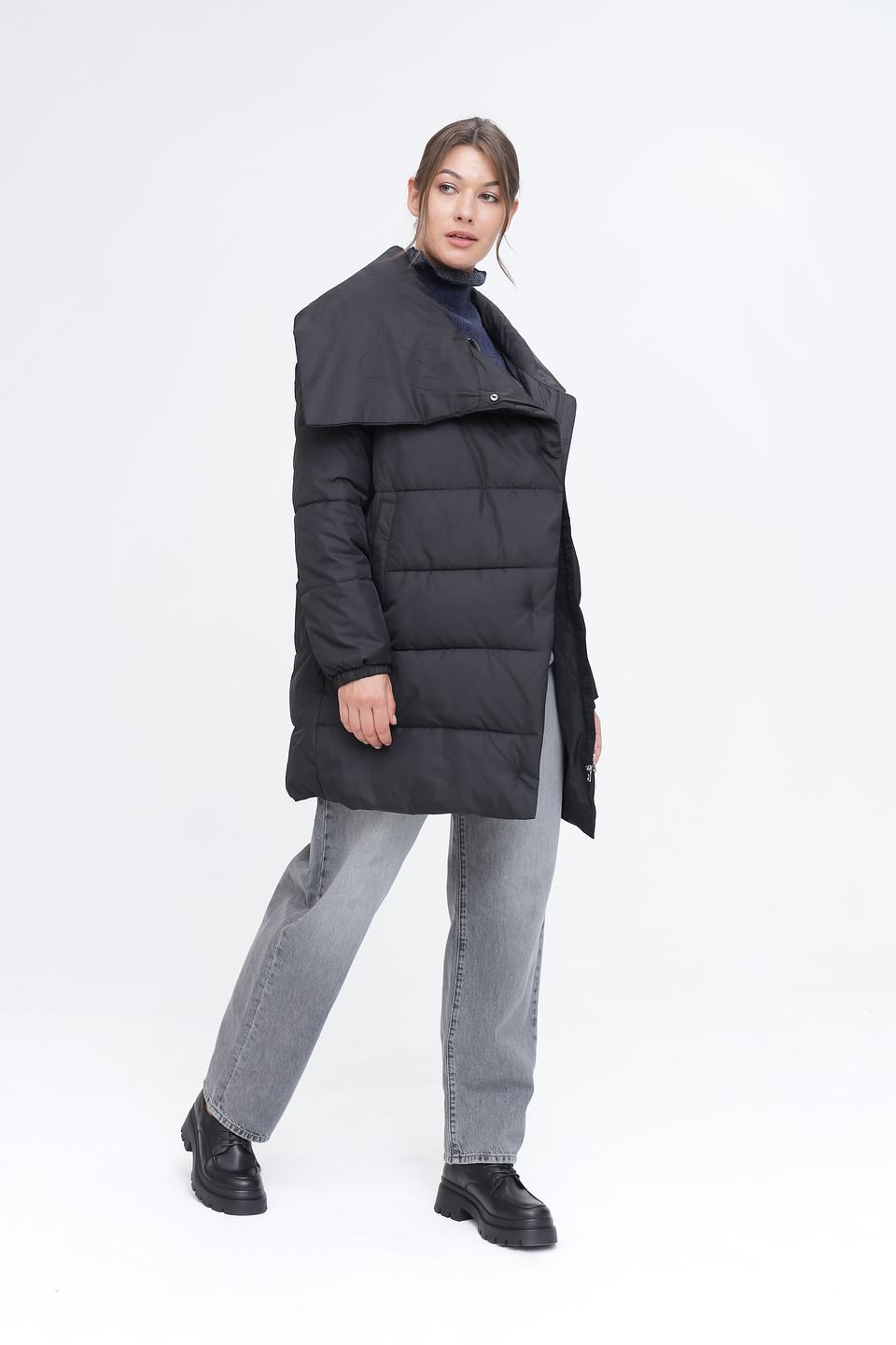 Куртка Pezzo чёрная с воротником