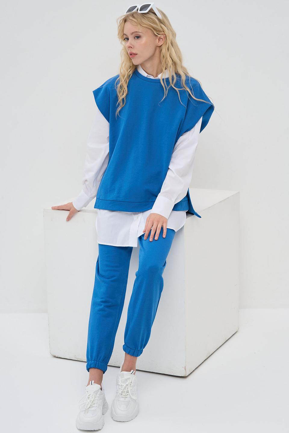 Брюки VAY спортивные синие