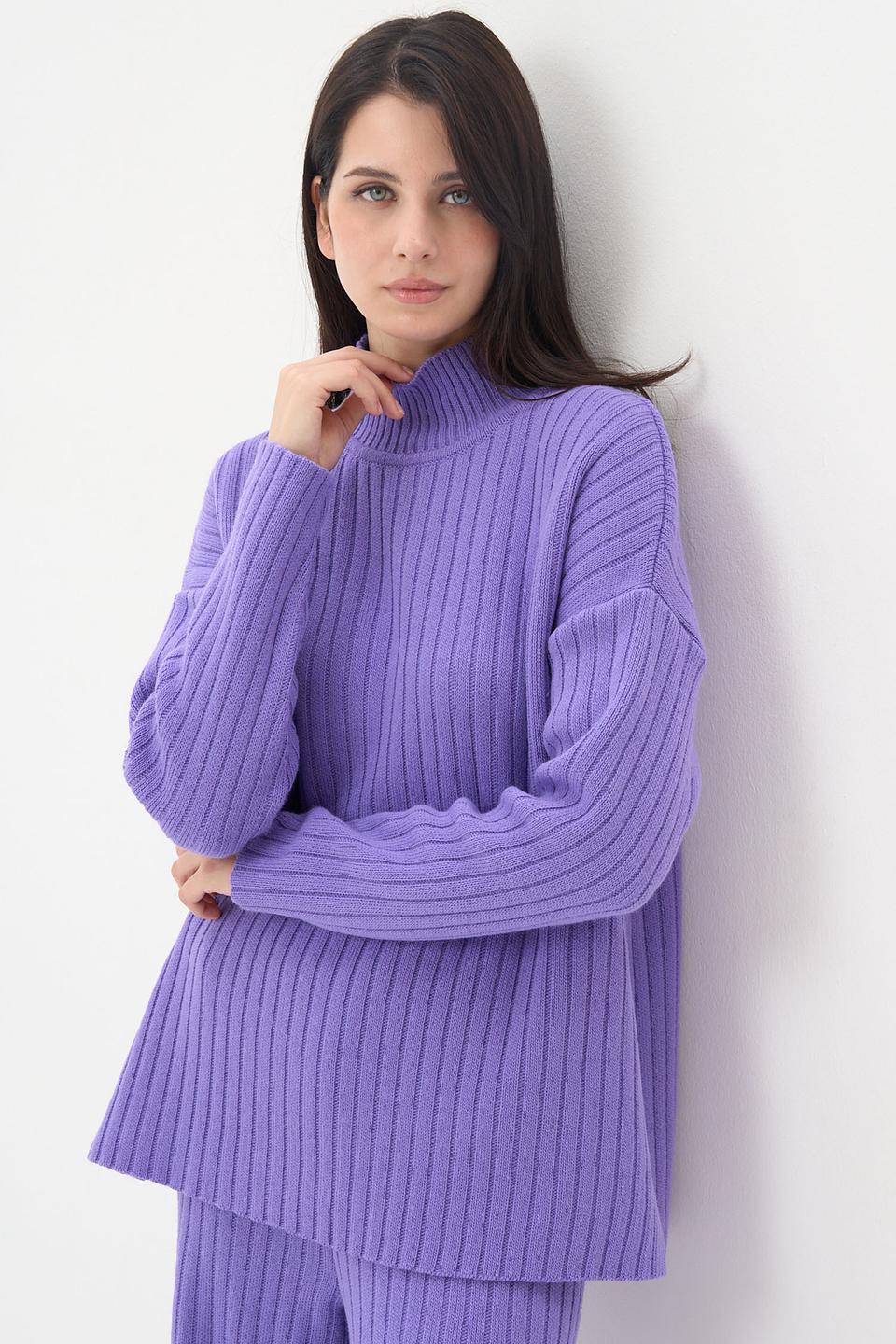 Костюм VAY вязаный лавандовый