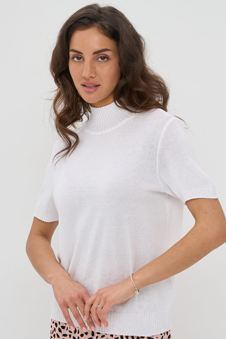 Джемпер VAY с коротким рукавом белый