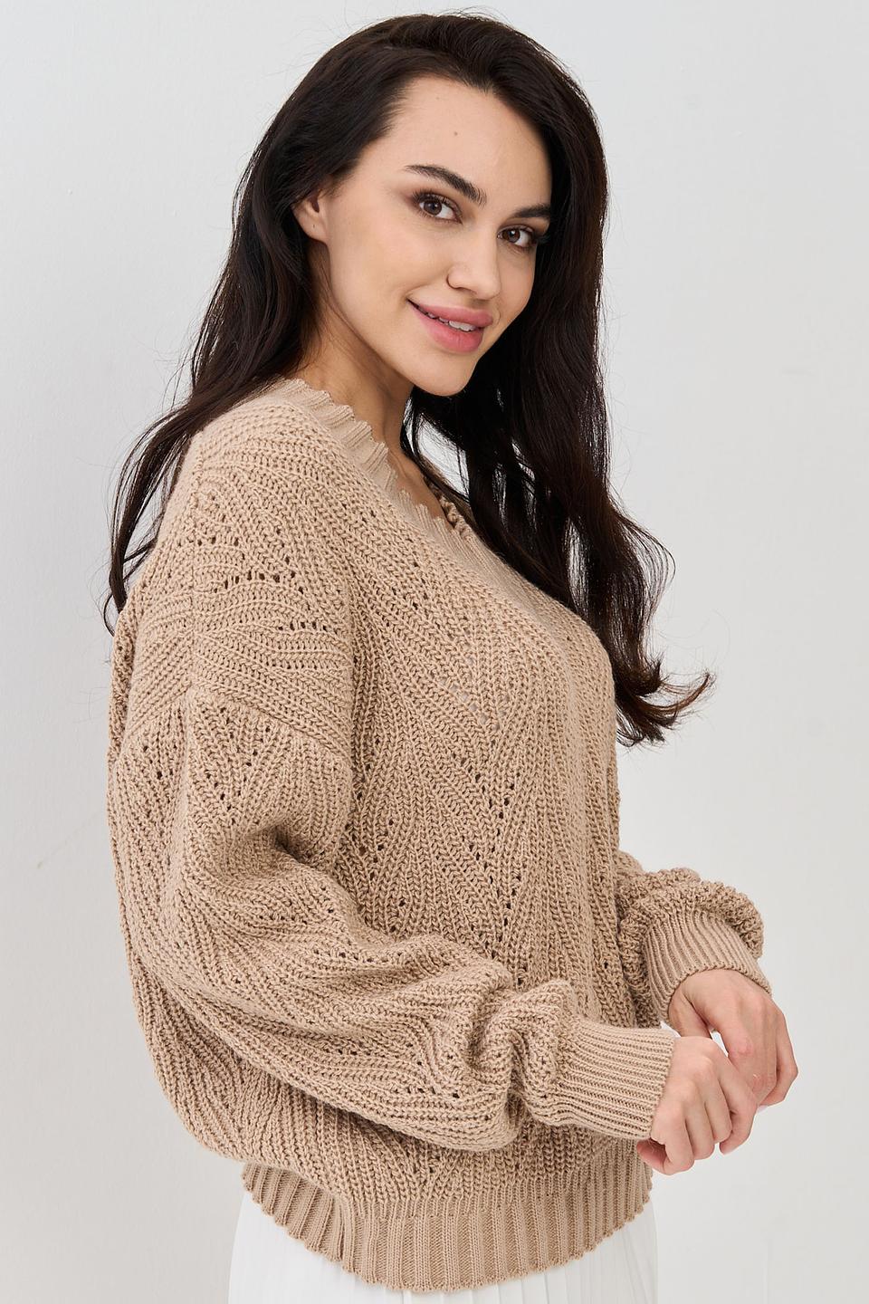 Джемпер NEWVAY вязаный бежевый