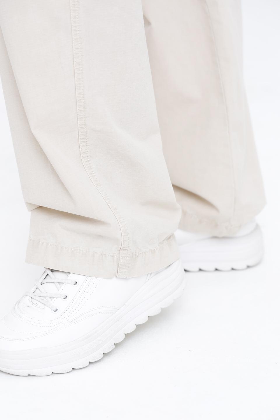 Брюки карго Oui бежевые